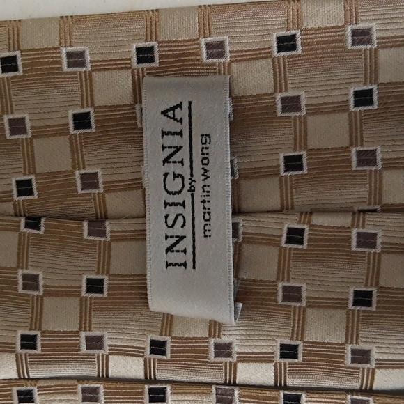 Insignia by Martin Wong Brown Tie XL 64 x 4 - Picture 3 of 5